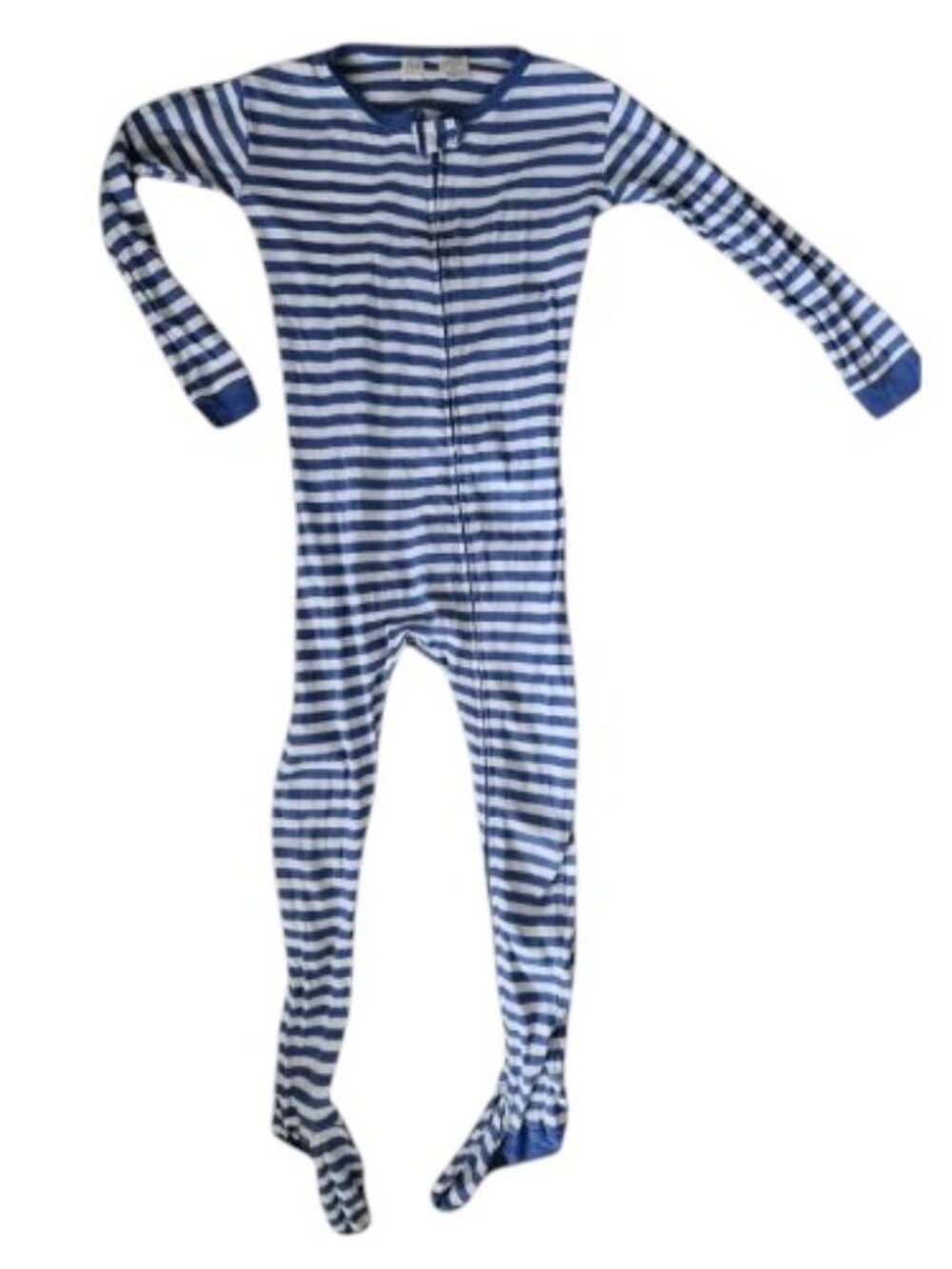 BABY GAP Blue and White Striped One Piece Pajamas Organic Cotton Boys Size 4